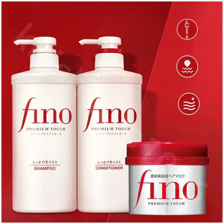 SHISEIDO Fino Shampoo 500ml | Conditioner 500ml | Hair mask 230g - for Damaged Care Deeply Nourish