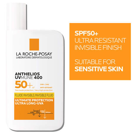 La Roshe-Posay Anthelios UVMune 400 Invisible Fluid Spf50+ Sun Cream
