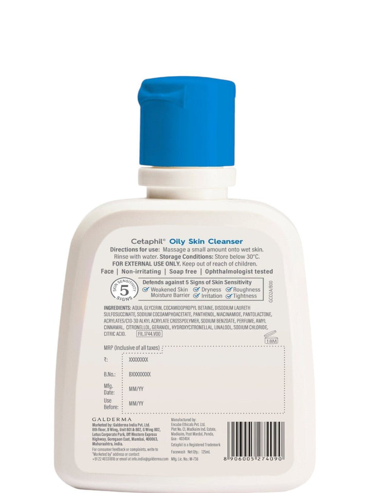 Cetaphil Oily Skin Cleanser 125ml